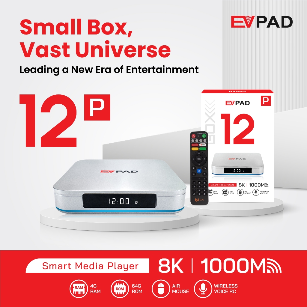 EvPad 12P - 4/64GB - 2026 Model