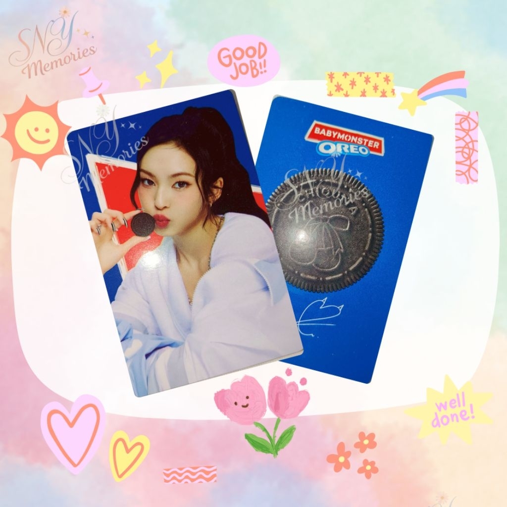 การ์ด OREO×Babymonster(พร้อมส่ง) การ์ดChiquita 🐱✨