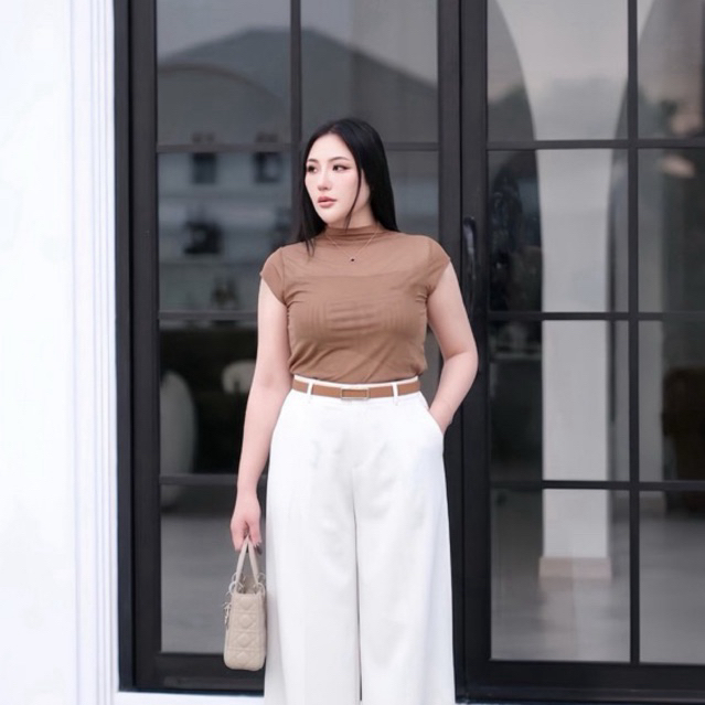 A20 เสื้อคอปีนซีทรูสองชั้น Muenfun