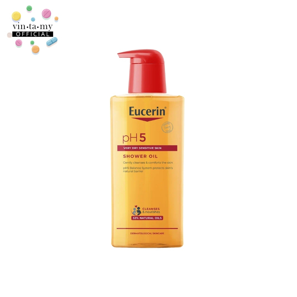 [พร้อมส่ง!!]Eucerin(ยูเเซอริน) pH5 VERY DRY SENSITIVE SKIN SHOWER OIL400 มล.