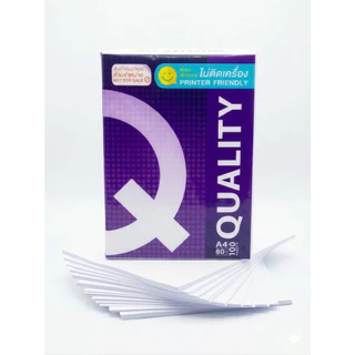 (ส่งด่วน) กระดาษถ่ายเอกสาร A4-80 แกรม Quality ม่วง (100 แผ่น) เป็นสินค้าของแถม