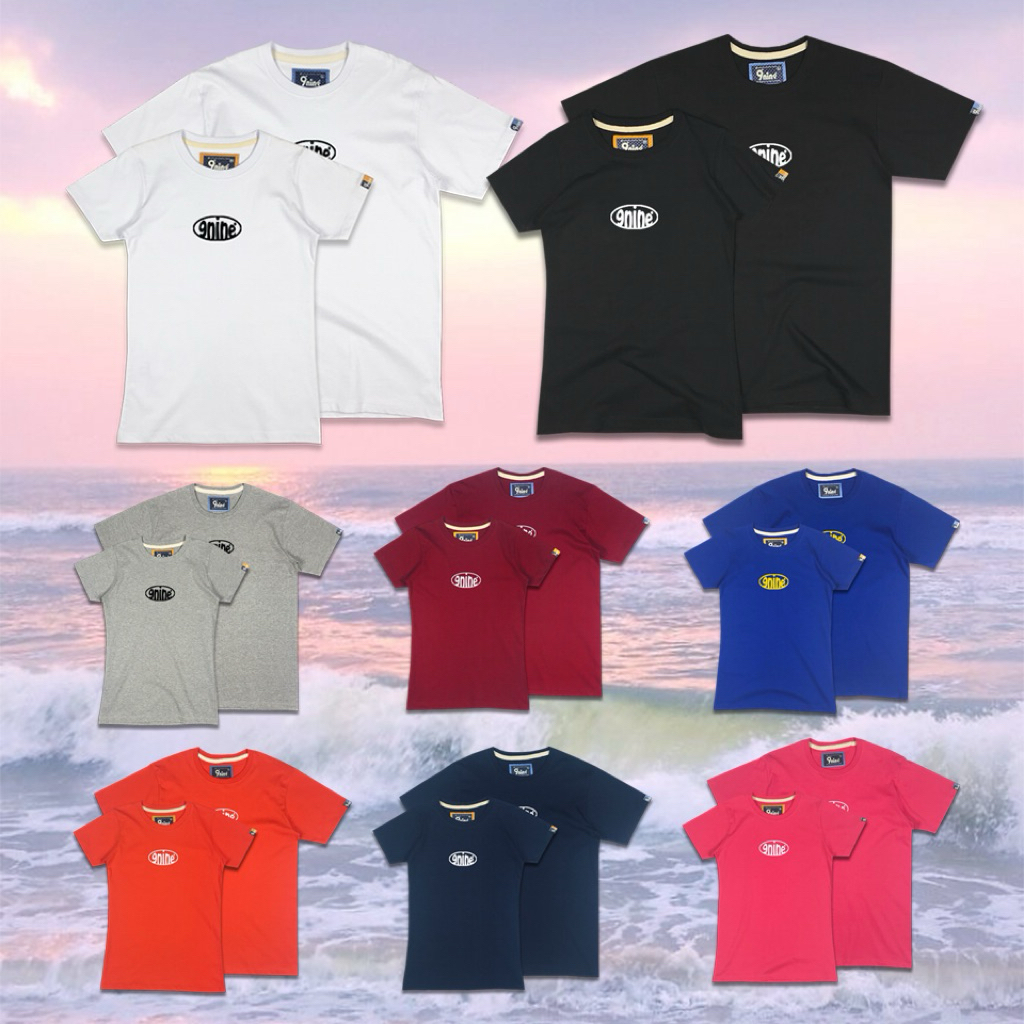 9nine เสื้อยืดลาย 3D Logo  รุ่น LG451-60 ( รวมสี )