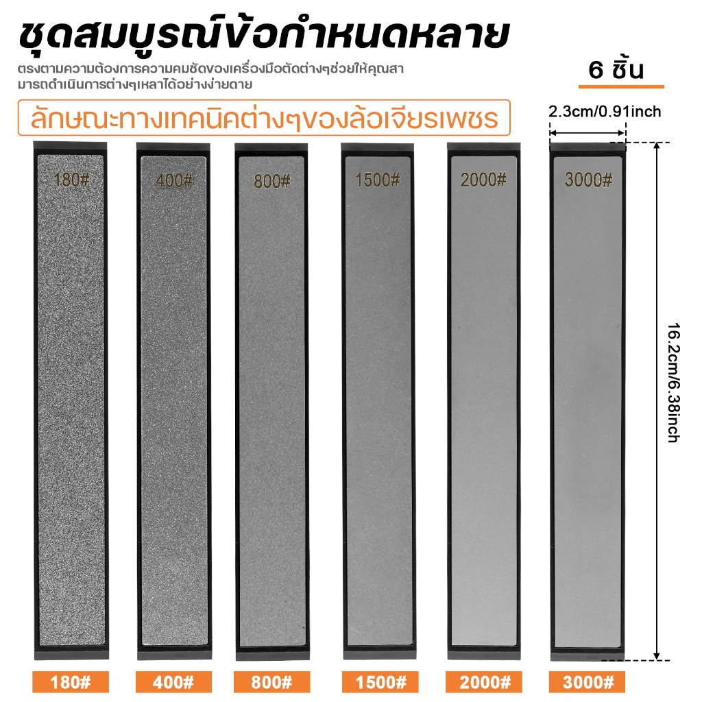 ชุดหินลับมีดเพชร ชุดเหลาหินลับที่แข็งแกร่ง ชุดเหลาอเนกประสงค์ ราคา ถูกที่สุด ดีลบีเคเค แกลเลอรีภาพที่ 2