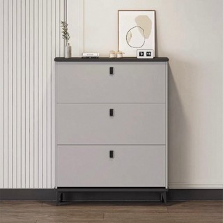 ตู้รองเท้าบานพับเปิดหน้า ชั้นวางรองเท้า ประหยัดพืนที่ หยิบจั…