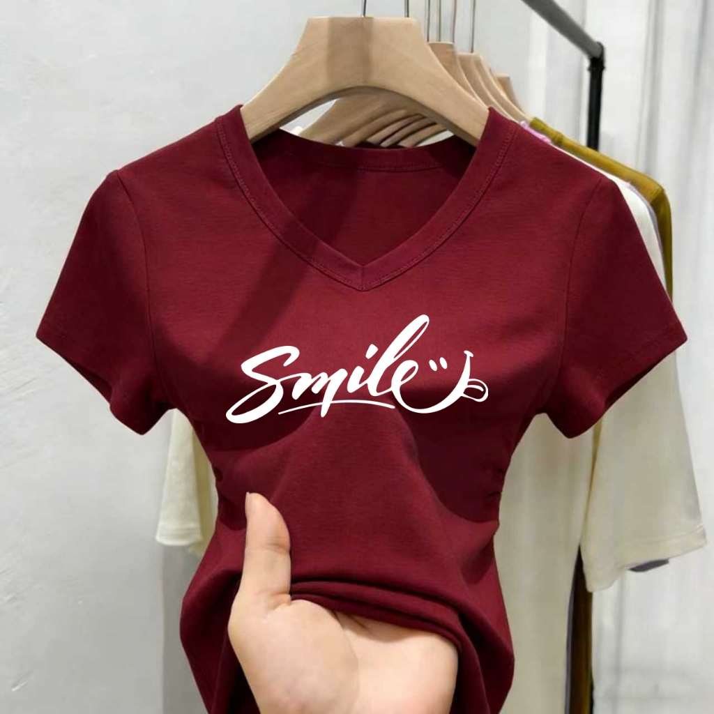มีให้เลือก 5 สี ตั้งแต่ไซส์ M ถึง 3XL เนื้อผ้าโปร่งสบาย ระบายอากาศได้ดี ราคาส่ง เสื้อผู้หญิงทรงเข้ารูป สไตล์เกาหลีวัยรุ่ ราคา ถูกที่สุด ดีลบีเคเค แกลเลอรีภาพที่ 2