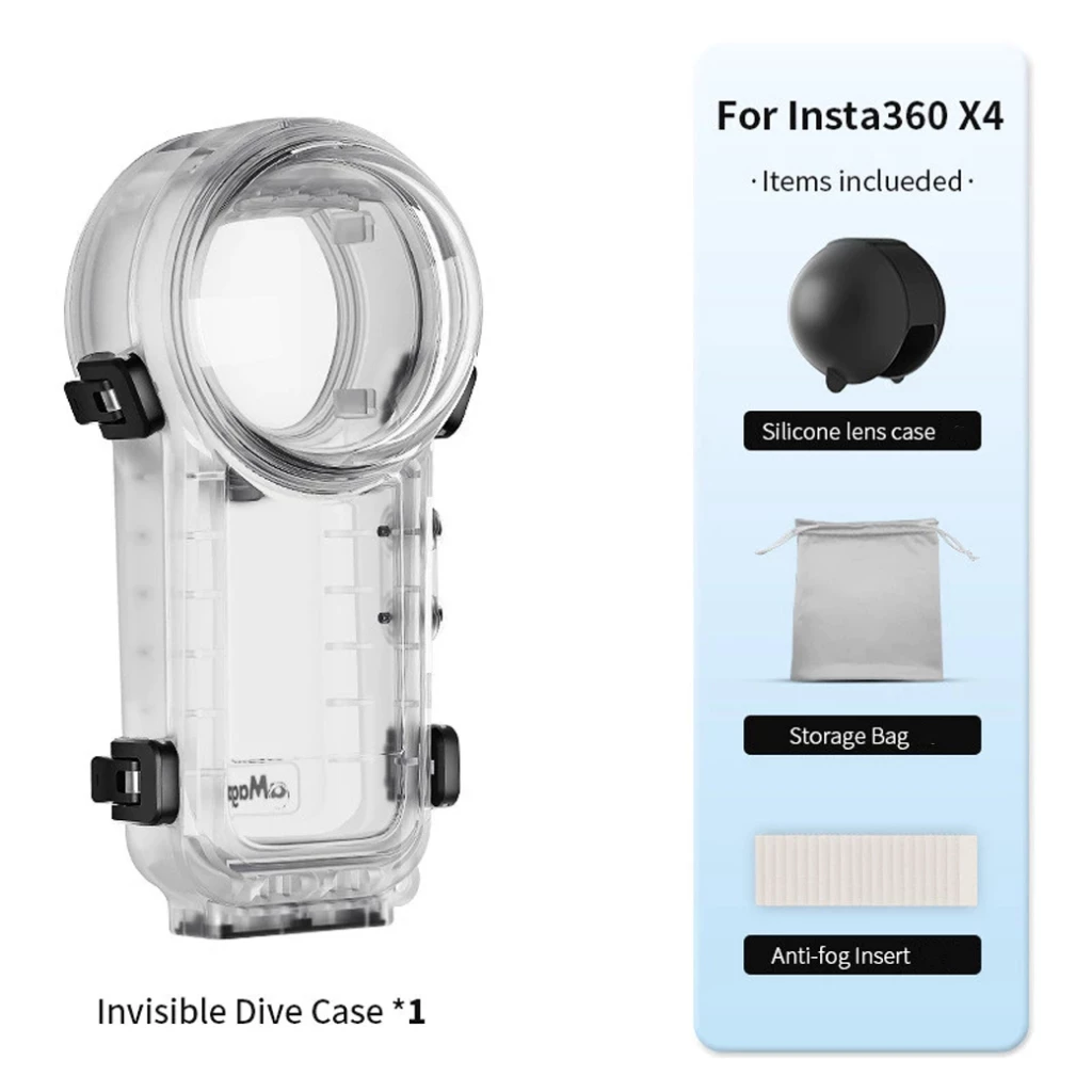 aMagisn Dive case เคสดำน้ำแบบใส สำหรับ Insta360 X5/X4 thumbnail 9