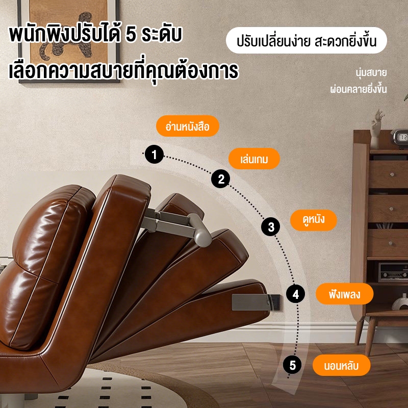 BAIERDI โซฟาพับ โซฟาเบดแบบพับเก็บได้สำหรับอพาร์ทเมนต์ขนาดเล็ก โซฟาเบดอเนกประสงค์สไตล์ครีมแบบพับได้อเนกประสงค์ รูปที่ 2