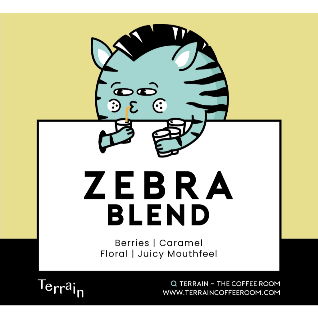 Terrain เมล็ดกาแฟคั่วกลางอ่อน Zebra Blend 250g