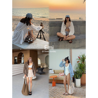 ( เอมิ ) เฉพาะเสื้อแขนยาว ดีเทลแต่งลูกไม้ แขนพอง