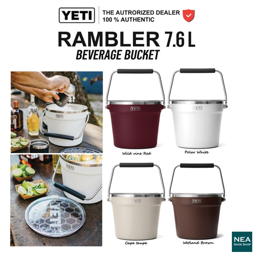 [ไอเทมยอดฮิต] YETI RAMBLER BEVERAGE BUCKET ถังน้ำ เก็บอุณหภูมิ เยติ ลิขสิทธิ์แท้