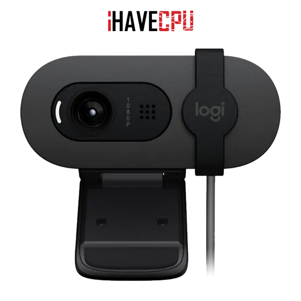เว็บแคม (webcam) iHAVECPU LOGITECH BRIO100 FHD WEBCAM (GRAPHITE)