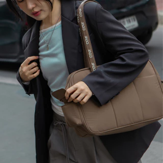 COVE Mailbox Laptop Tote กระเป๋าทรงกล่อง กระเป๋าใส่โน๊ตบุ๊ค / Laptop 15 นิ้ว กระเป๋าสะพายไหล่ ผ้าไนล่อน น้ำหนักเบา