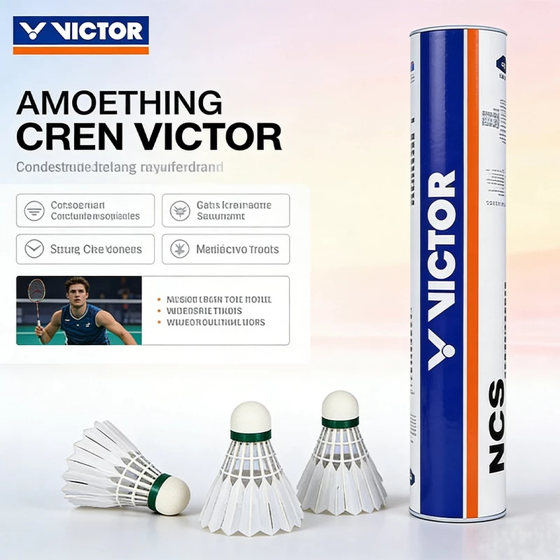 🔥 สินค้าใหม่ 🔥VICTOR ลูกแบดมินตัน รุ่น MASTER NCS ( 1 หลอด 12 ลูก ) ฝึกซ้อมและเล่นส่วนตัว