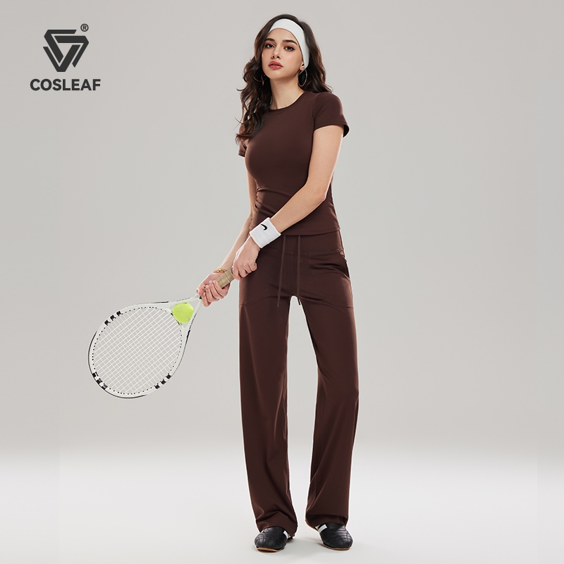 Cosleaf Sporty Chill เสื้อยืดผู้หญิง ผ้าดี ทรงสวย ใส่สบาย ครบจบทุกไลฟ์สไตล์
