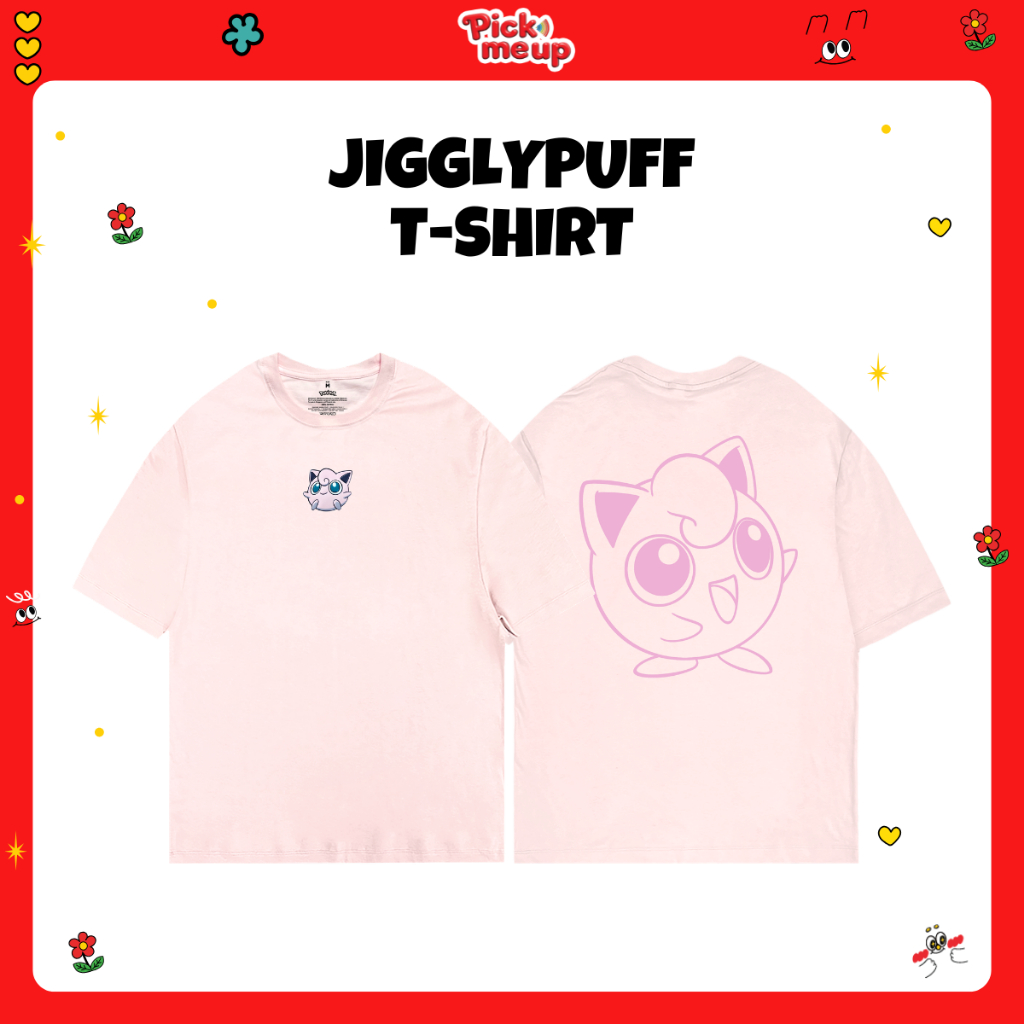 PickMeUp เสื้อยืดพิมพ์ลาย JIGGLYPUFF