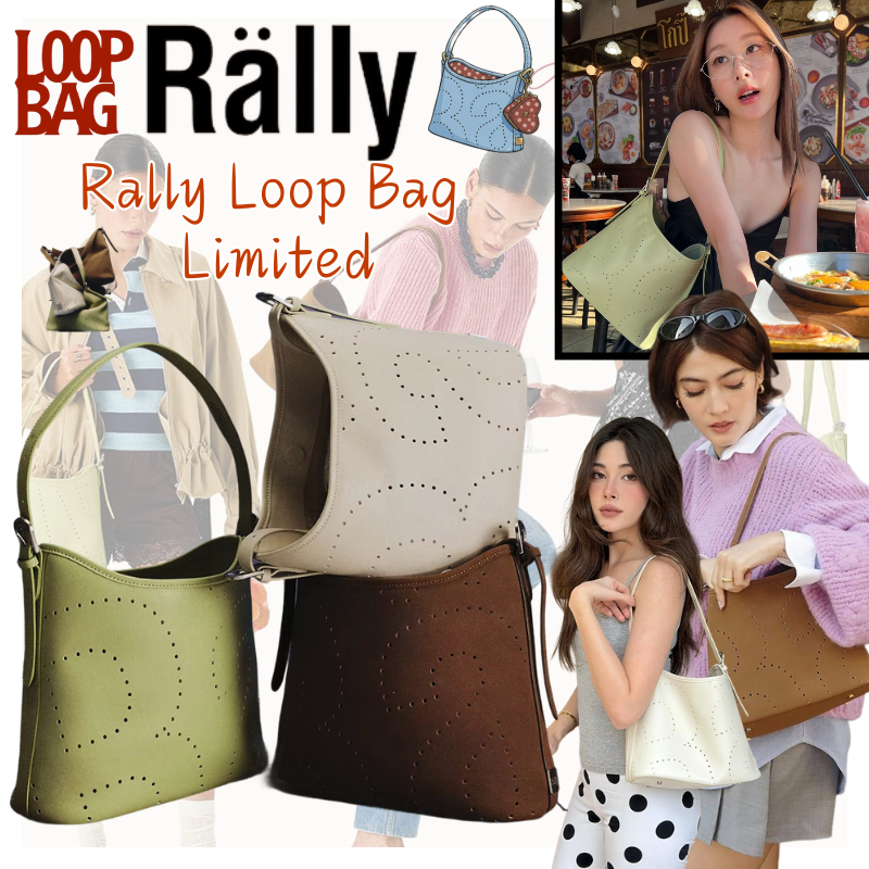 💟ของขวัญให้ตัวเอง❤️‍🔥ของแท้💯%✅Rally Loop Bag official Rally Movement Tote Bag กระเป๋าโท กระเป๋าสะพายไหล่หนังแท้ทรงโฮโบ