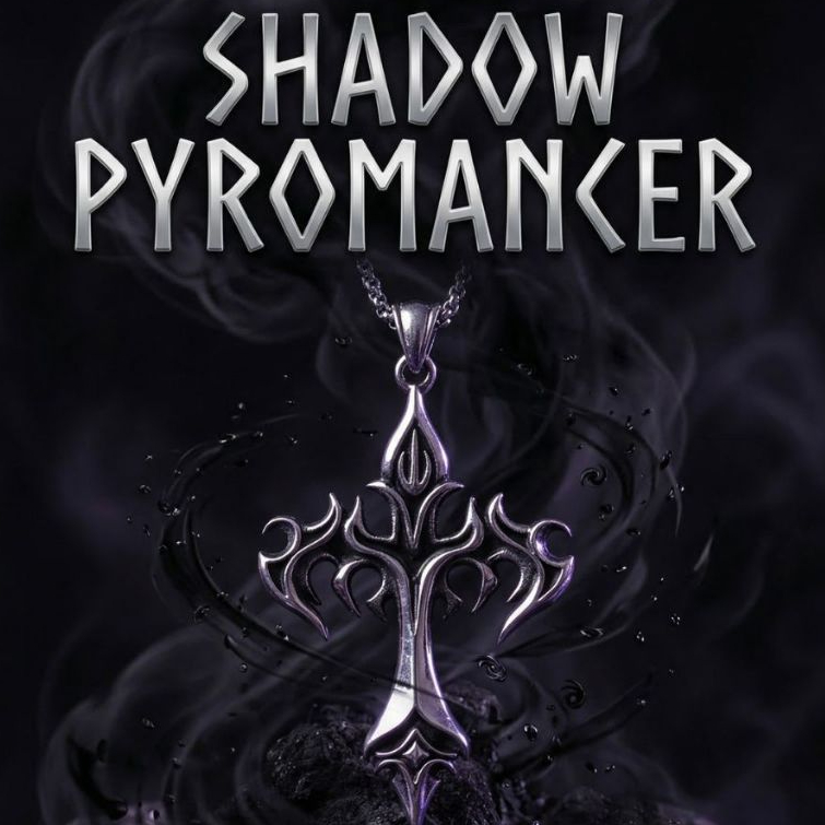 GOLFPC สร้อยคอผู้ชาย Soul Artifacts สไตล์เกมเมอร์ จี้กางเขนลายไฟและดาบปีกแดง แนว RPG