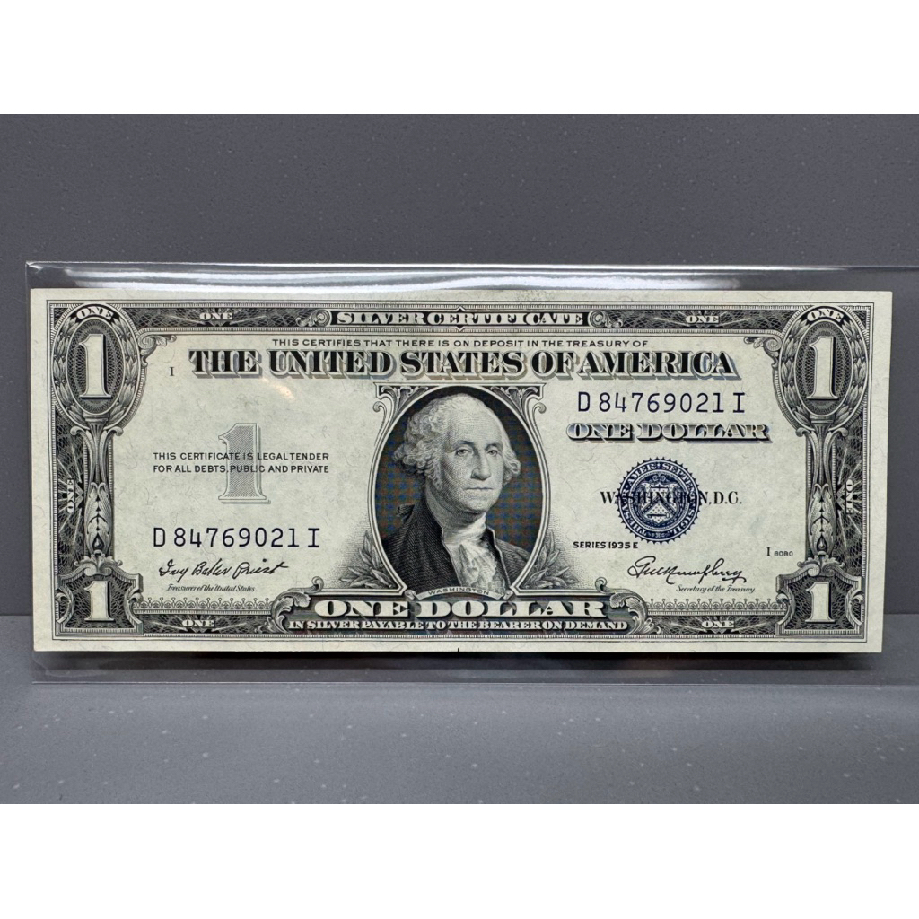 ธนบัตรรุ่นเก่าของประเทศอเมริกา ชนิดOne Dollar ปี1935 E