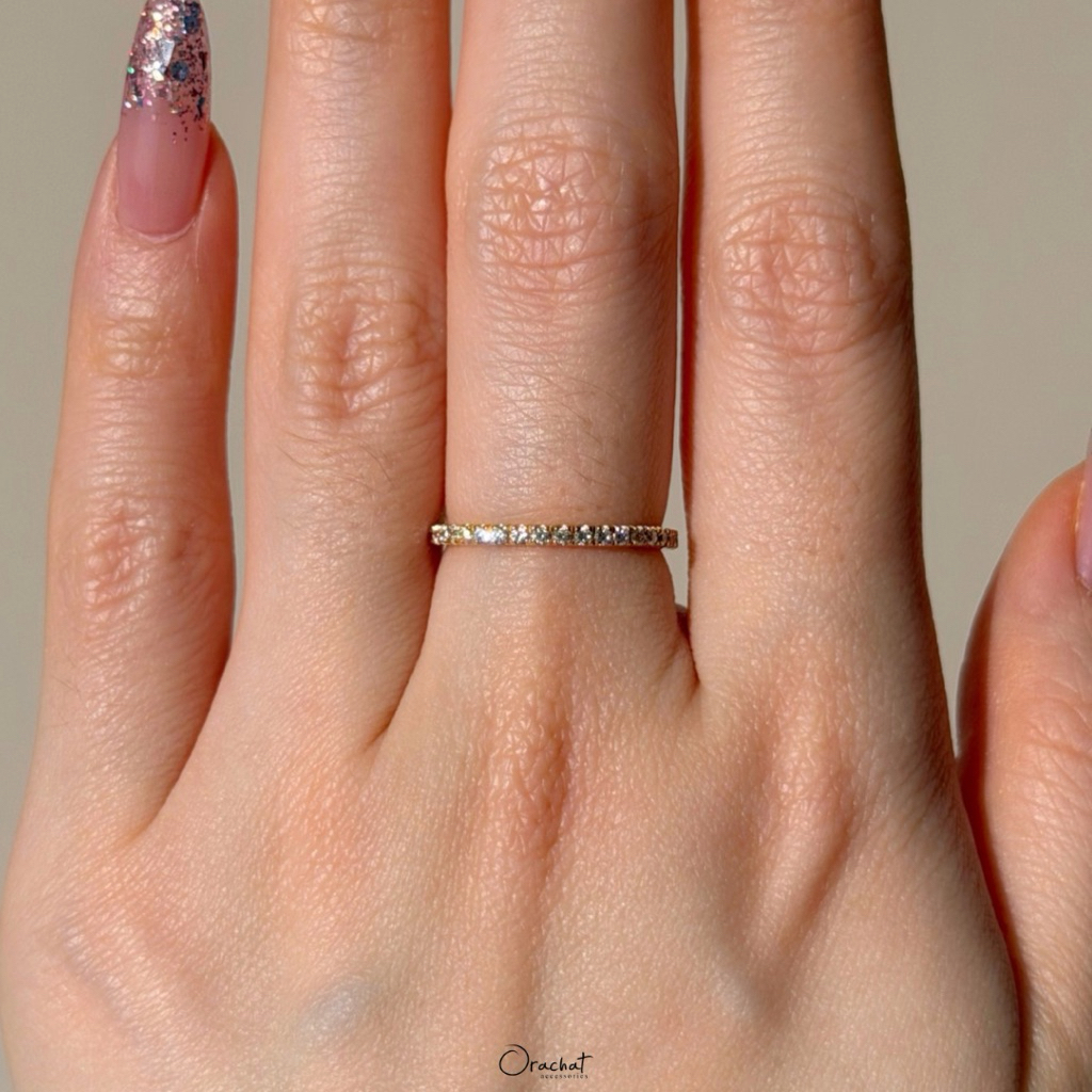 Orachat | Logan 100 H&A ring. (แหวนตัวเรือนเงินแท้ 92.5 / หากใส่ไม่พอดีเปลี่ยนขนาดฟรี 1 ครั้ง)