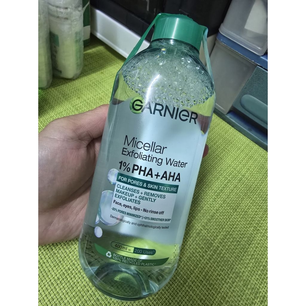 GARNIER Micellar Exfoliating Water 40 ml. (แพ็คคู่ 2 ขวด)