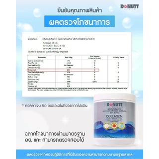Donutt Brand บำรุงผิว ผิวชุ่มชื้น [1แถม1] Donutt Collagen คอลลาเจนไดเปปไทด์ พลัส โพรไบโอติกส์ (120g/1ถุง)