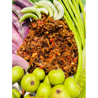 เมี่ยงตะไคร้ใส่มดแดง 200 กรัม แถมผักเคียงตามฤดูกาล