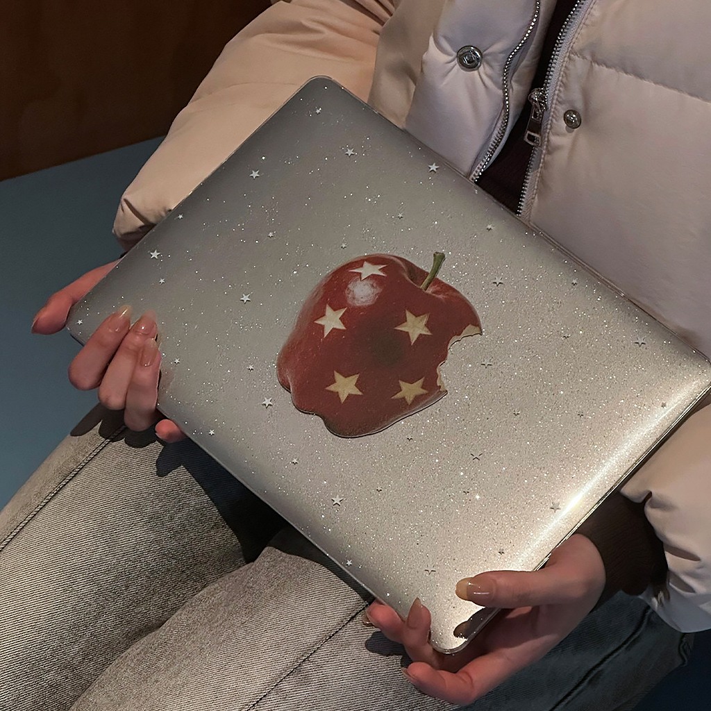 Shesell พร้อมส่ง✨เคส macbook(Glitter)Star Apple Air13 Neo13 Air15 M5/M4เคสสำหรับแมคบุ๊คใสPro13/14/16 ราคา ถูกที่สุด ดีลบีเคเค แกลเลอรีภาพที่ 2