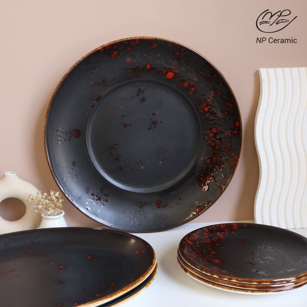 [ลดสูงสุด 80%] NP Ceramic จานเซรามิค ถ้วยชาม สวยเก๋มีสไตล์ญี่ปุ่น สีสวยไม่ซ้ำใคร