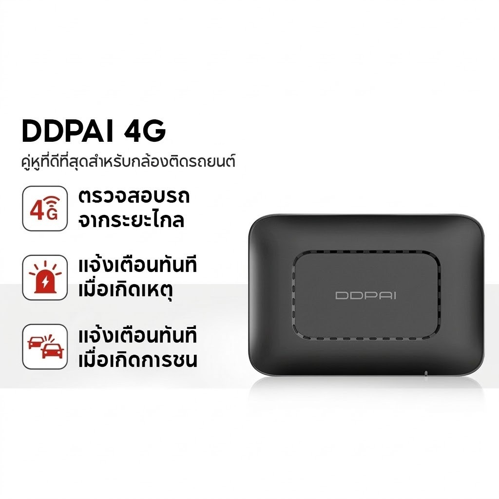 [สินค้าตัวโชว์เกรด A] DDPAI 4G Box สำหรับ Z60 / Z60 Pro / Z50 Pro ตรวจสอบที่จอดรถแบบเรียลไทม์ตลอด 24