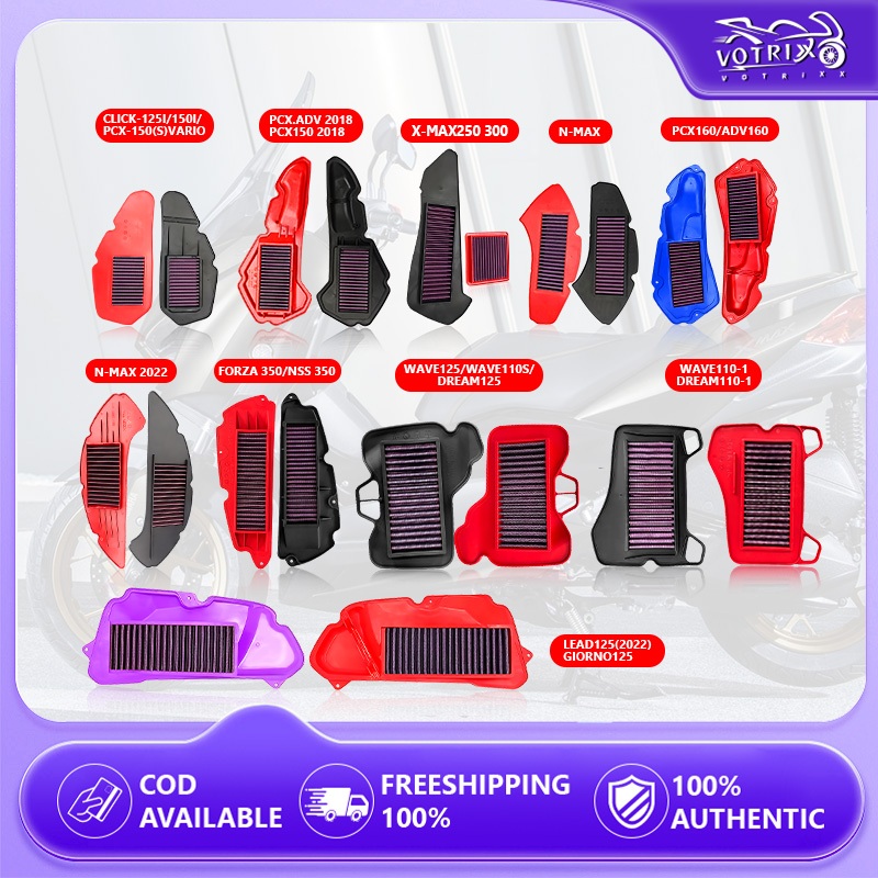 กรองอากาศรถจักรยานยนต์YAMAHA XMAX NMAX / HONDA PCX CLICK ADV ราคาขายส่งโรงงานเดิม
