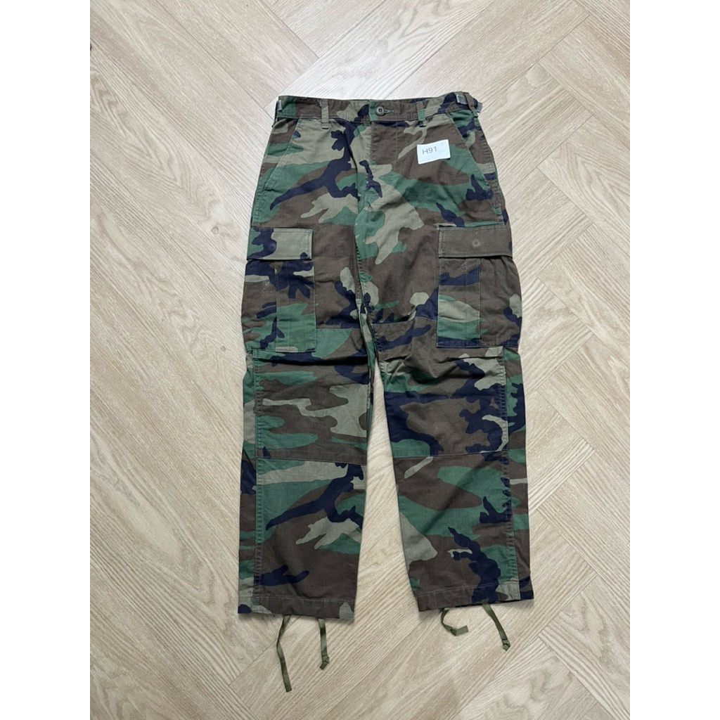 เอว28-30  ยาว37  กางเกงทหารอเมริกาแท้ ลายพราง งานกอฃทัพ USA ลายมัลติแคม ACU วูดแลนด์ ผ้าหนา ทนทาน #H