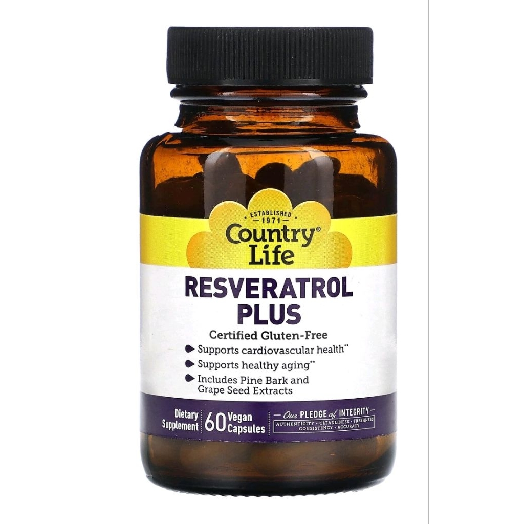 Country Life Resveratrol plus 120  capsule
