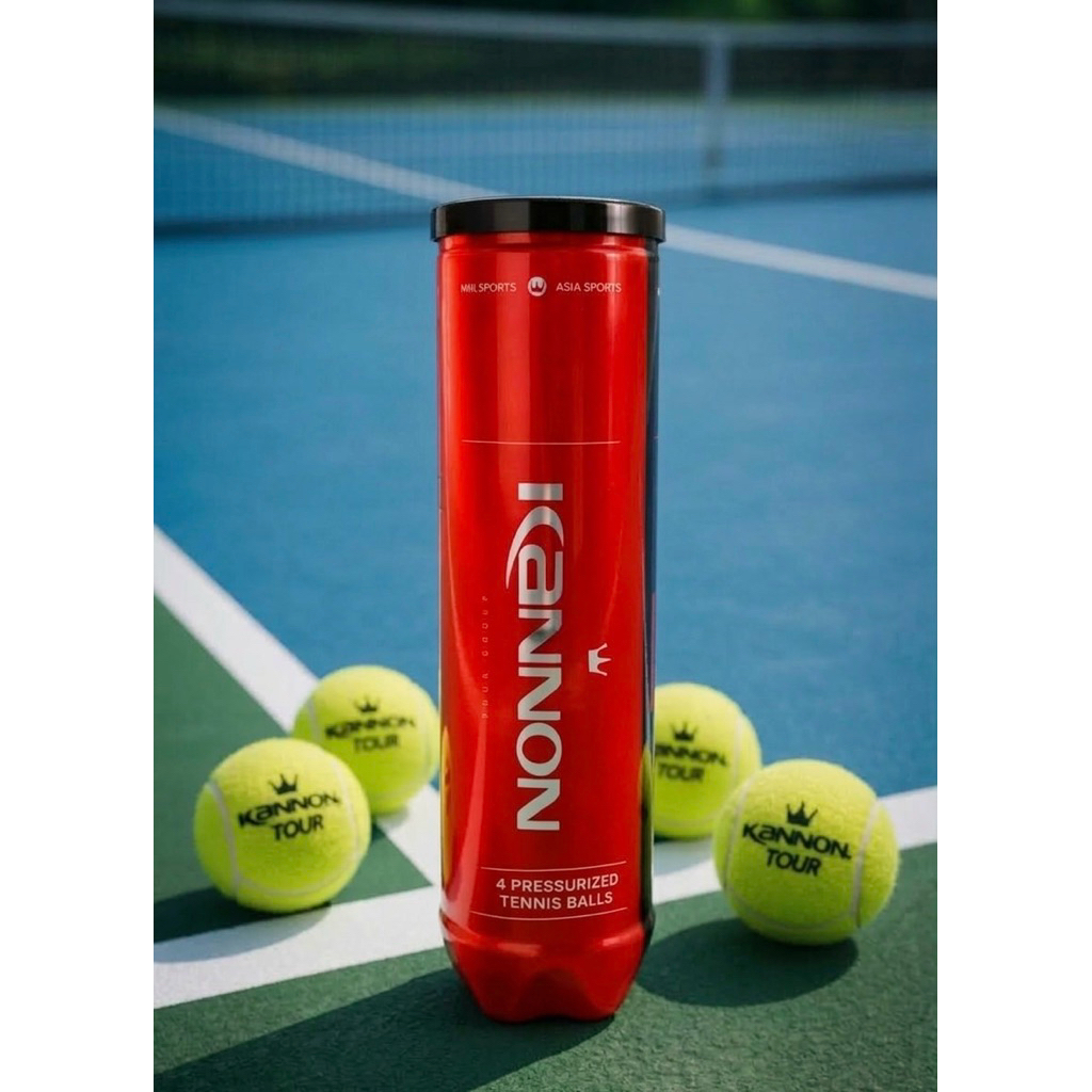 Kannon TOUR Black edition ลูกเทนนิสใหม่ พรีเมี่ยม 1 ลัง 72 ลูก Tennis balls