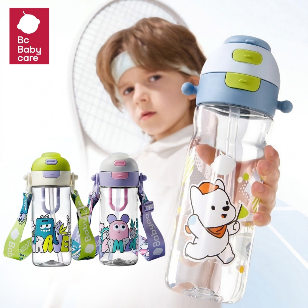 Babycare Water Bottle Tritan 2-in-1 600ml ขวดน้ำ แก้วน้ำ ขวดน้ำเด็ก กระบอกน้ำ