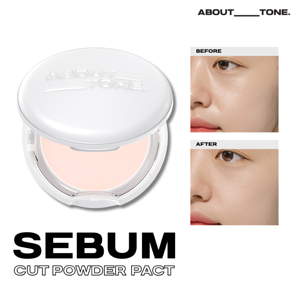 [About Tone] Sebum Cut Powder Pact 8g.