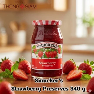 Smucker’s Jam แยมผลไม้ สมัคเกอร์ แยมบลูเบอร์รี่ แยมสตรอเบอร์รี่ Smucker’s Blueberry /Stawberry ขนาด 340 กรัม(g.)