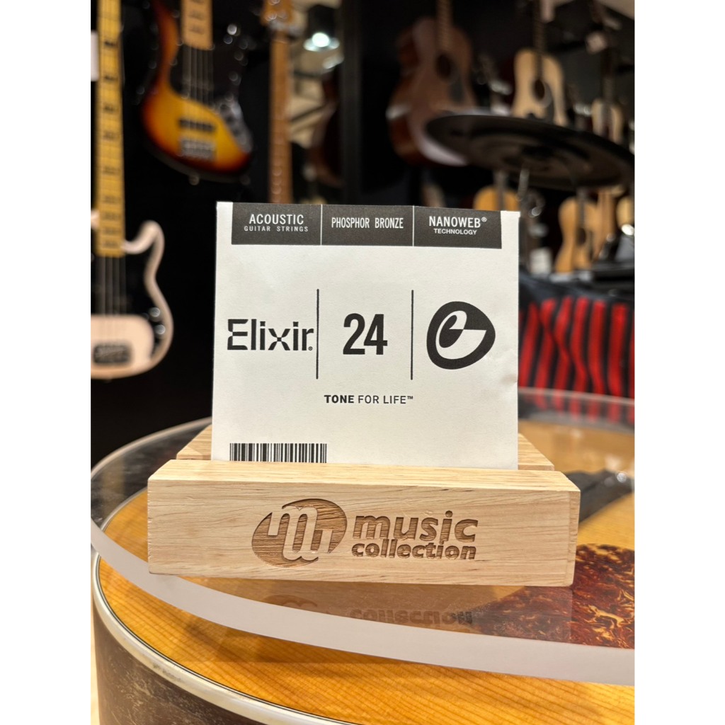 สายปลีก ELIXIR ACOUSTIC PHOSPHOR BRONZE NANOWEB เบอร์ 024 #14124