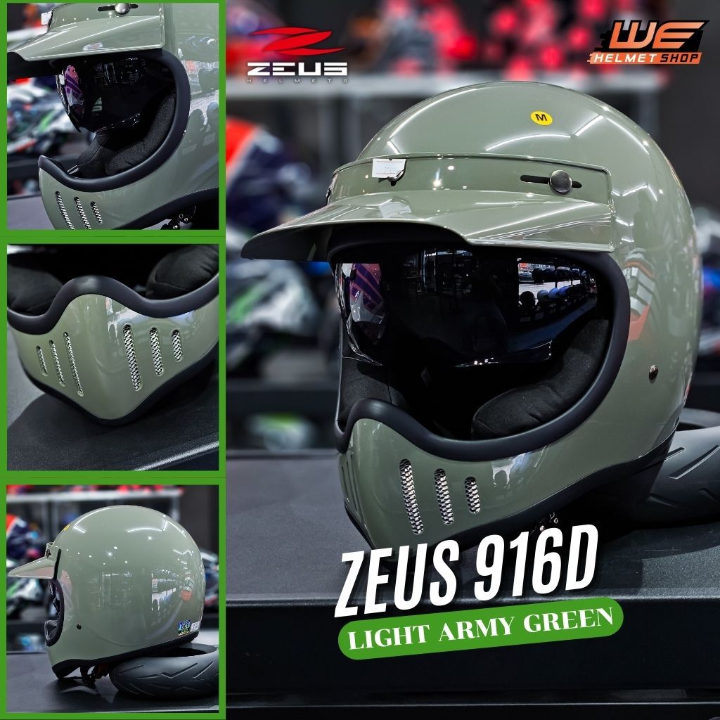 หมวกกันน็อควิทเทจ ZEUS ZS-916 D