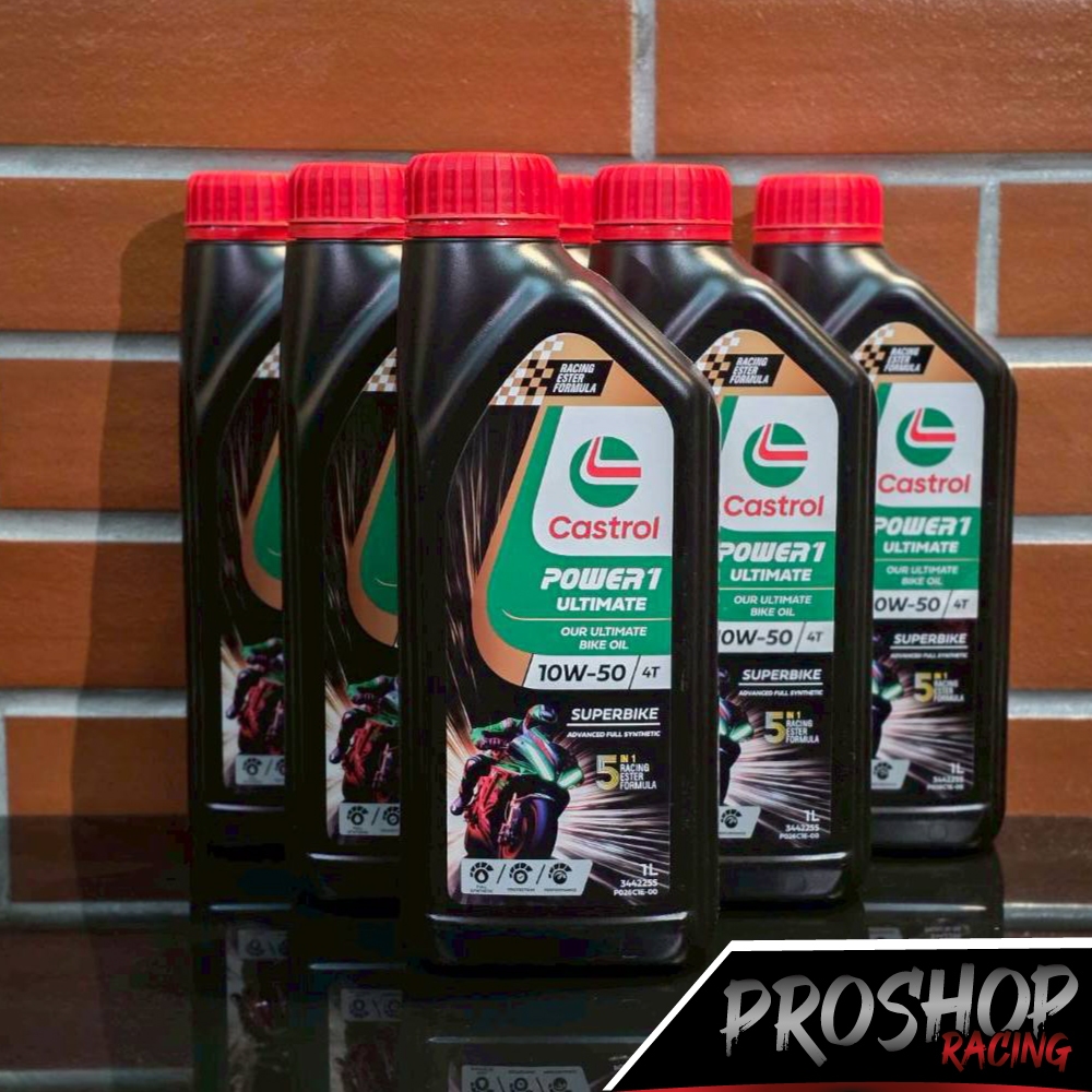 น้ำมันเครื่อง Castrol Power1 Ultimate Ester 10W50 น้ำมันเครื่องสังเคราะห์แท้ ปริมาณ 1L