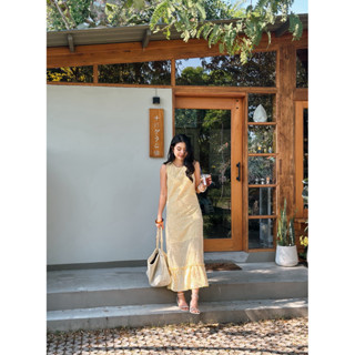 warin dress เดรสยาวลายสก้อต : everydaylookk store