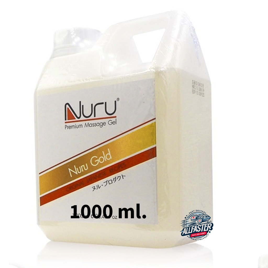 ลดเพิ่ม 30% 🔥 Nuru Gel Gold 1000 mL นูรุ เจลหล่อลื่น รุ่น โกลด์ บำรุงผิวด้วยทองคำ จากหนัง AV  ขนาด 1