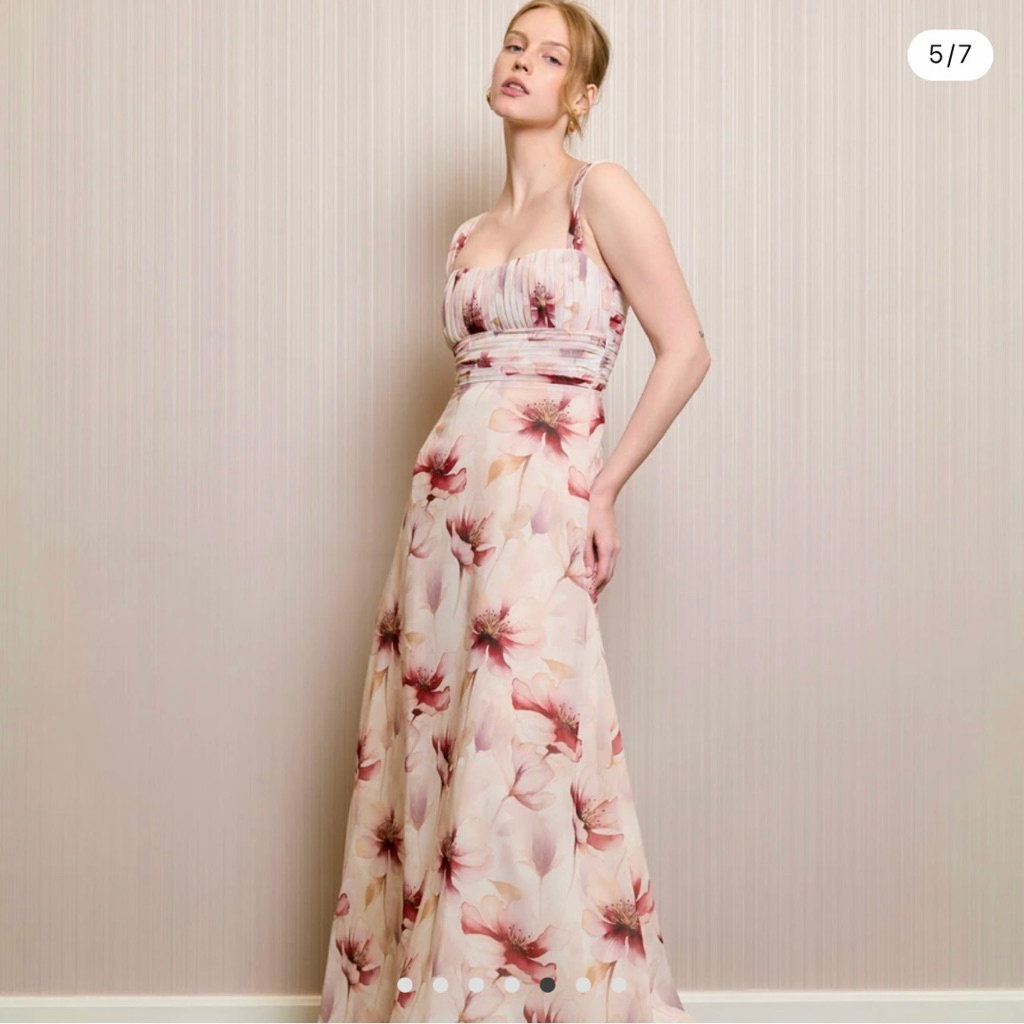 Trikul - Emilia Dress - ส่งต่อ เดรสยาวผ้าชีฟอง