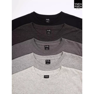 YuenPuen ยืนพื้นเสื้อยืดคอกลม 20 สี ไม่ยืด ไม่ย้วย เสื้อสีพื้น ผ้าCotton ผสม Polyester ผ้านุ่ม