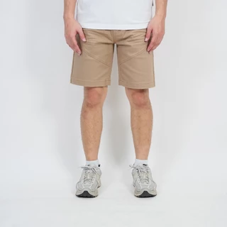 DAVIE JONES [BE FEARLESS] กางเกงขาสั้นผู้ชาย Slim Fit Shorts สีเขียวมะกอก เขียว กากี ดำ SH0014