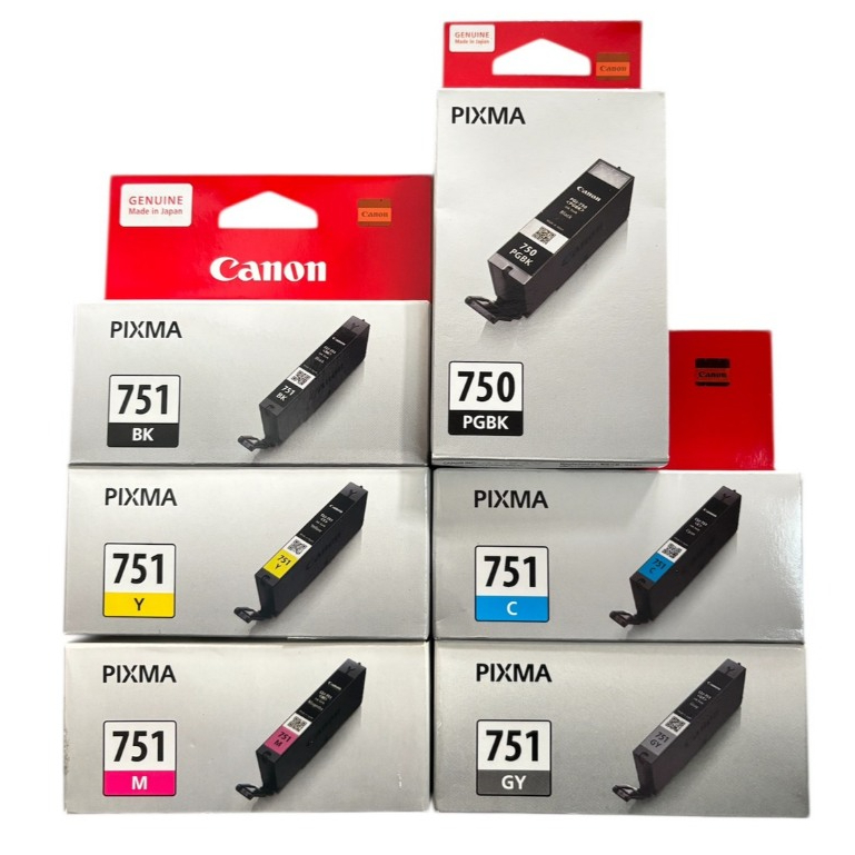 ตลับหมึกCANON PGI-750/CANON CLI-750 CMY GYของเเท้100%