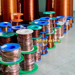 ลวดทองแดงอาบน้ำยา Enameled Copper Wire 1EI/AIW 220°C SWG No.เบอร์11-38 แบ่งขาย 0.1kg.(1ขีด) ทองแดงแท้ 99.99%