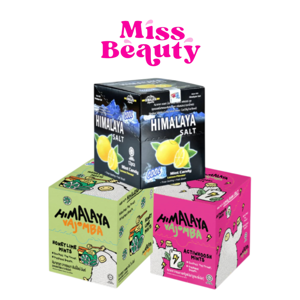 (กล่องx12) Himalaya หิมาลายา ลูกอมรสมิ้นท์ ผสมเกลือหิมาลายา กลิ่นเลม่อน 15 กรัม