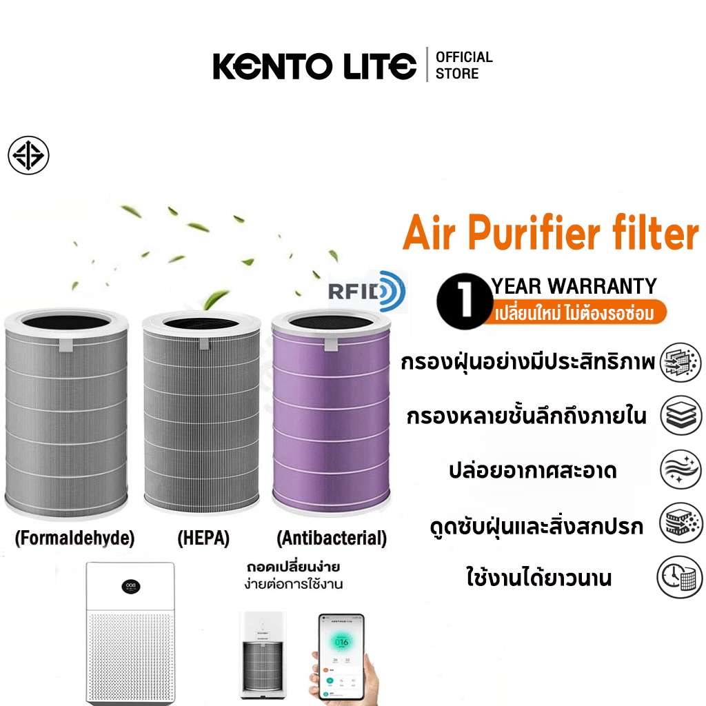 ไส้กรอง สำหรับ ไส้กรองเครื่องฟอกอากาศ ไส้กรองอากาศ ปรับให้เข้ากับ1/2/2S/2C/2H/3H/3C/Pro