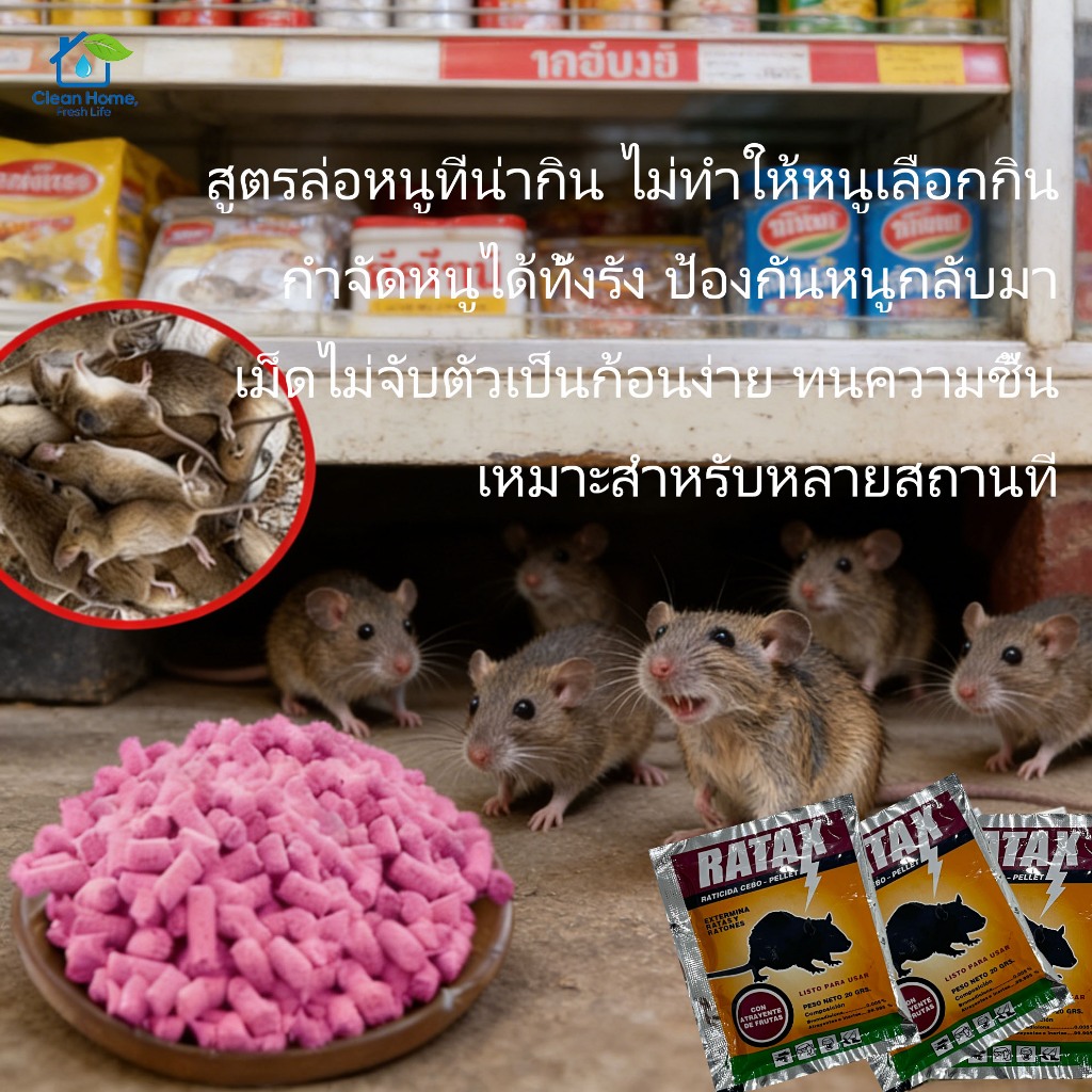 กำจัดหนูได้อย่างมีประสิทธิภาพ-ยาฆ่าหนู-ขับไล่หนูและกำจัดหนูได้สองอย่างในที่เดียว-การกำจัดหนูในร้านค้าและซูเปอร์มาร์เก็ต