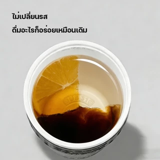 TKK แก้วกาแฟเก็บอุณหภูมิ 630ml แก้วสแตนเลส SUS316 เคลือบเซรามิก แก้วกาแฟสูญญากาศ พร้อมหลอด 2 in 1